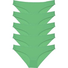 Royaleks 5 Adet Süper Eko Set Likralı Kadın Slip Külot Yeşil