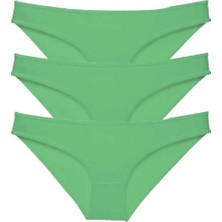 Royaleks 3 Adet Süper Eko Set Likralı Kadın Slip Külot Yeşil
