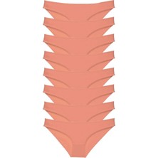 Royaleks 8 Adet Süper Eko Set Likralı Kadın Slip Külot Pudra