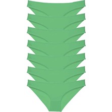 Royaleks 7 Adet Süper Eko Set Likralı Kadın Slip Külot Yeşil