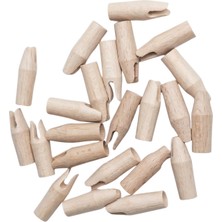 Okçu Baba Ahşap Başpare Gez Ok Arkalığı - 8 mm 10 Adet