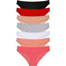 Royaleks 7 Adet Süper Eko Set Likralı Kadın Slip Külot Set 2