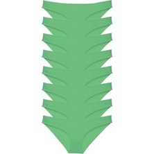 Royaleks 8 Adet Süper Eko Set Likralı Kadın Slip Külot Yeşil