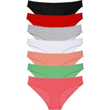 Royaleks 7 Adet Süper Eko Set Likralı Kadın Slip Külot Set 6