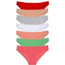Royaleks 7 Adet Süper Eko Set Likralı Kadın Slip Külot Set 8