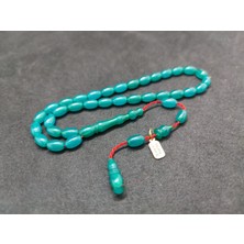 İskeçe Tesbih Uğur Şener Usta Eseri Bilek Boy (Küçük Boy) Sıkma Kehribar Sertifikalı 9603