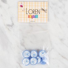 Durukar Loren Crafts 8 Li Mavi Düğme - 403