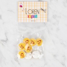 Durukar Loren Crafts 8 Li Sarı Düğme - 669