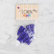 Durukar Loren Crafts 8 Li Saks Mavi Çoban Düğme - 126