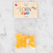 Durukar Loren Crafts 8 Li Sarı Düğme - 193