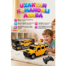 Farbu Oyuncak  Uzaktan Kumandalı 7 Fonksiyonlu Işıklı Tepe Lambalı 1:16 Ölçek Hummer Suv Oyuncak Arazi Arabası