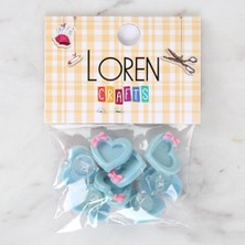 Durukar Loren Crafts Mavi 8'li Düğme - 3014