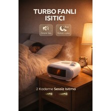 Eco Lounge Elektrikli Isıtıcı Fan 2000W 2 Kademeli Isıtma & Serin Hava Özelliği Priz Soba