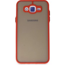 Galaxy J7 Kılıf Montreal Kapak - Kırmızı