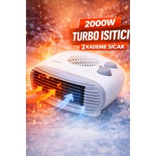 Eco Lounge Fanlı Isıtıcı 2000W: Yaz Kış Modlu Elektrikli Soba Ofis ve Ev Tipi Isıtma