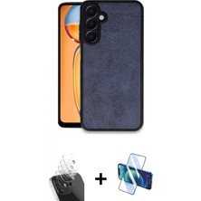 İlk El Grup Ieg™ Galaxy A35 5g Kılıf Kıvılcım Işık Serisi - Siyah 3D Antistatik Seramik Nano Ekran Koruyucu + Şeffaf Kamera Lens Koruma Cam