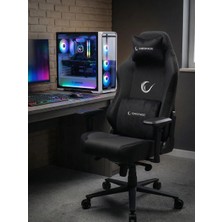 Rampage KL-R72 Woof Üst Seviye Terletmez Kumaş Siyah Gaming Oyuncu Koltuğu