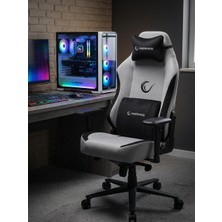 Rampage KL-R72 Woof Üst Seviye Terletmez Kumaş Siyah Gri Gaming Oyuncu Koltuğu
