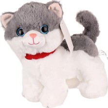 Senka Mey Ithalat® KZL-2311010 Peluş Miyavlayan Kedi -Kızılkaya Oyuncak