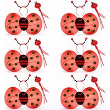 Venüs Shopping 6'lı Uğur Böceği Ateş Böceği Kostüm Seti – Kanat Taç Asa