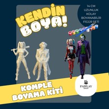 Paiplay Joker ve Harley Quinn - Boyama Seti ve Joker And Harley Quinn Figürü
