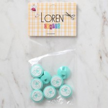 Durukar Loren Crafts 8 Li Yeşil Bebe Düğme - 372