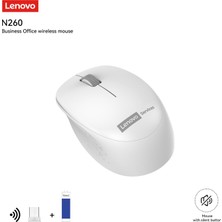 Lenovo N260 Kablosuz Sessiz Mouse Beyaz 870042253