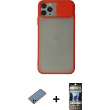 İlk El Grup Ieg™ iPhone 11 Pro Kılıf Vadi Çizgi - Siyah 34D Hayalet Izgaralı Cam + Gökkuşağı Shine Kamera Lens Koruma Cam