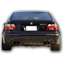 Garajx Bmw 5.seri E39 1998-2004 Plastik Boyasız M5 Çift Çıkış Difüzör