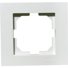 Ormey Tekli Beyaz Priz Çerçevesi