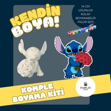 Paiplay Stitch Gül Buketli - Boyama Seti ve Gül Buketli Stitch Modeli