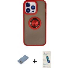 İlk El Grup Ieg™ iPhone 13 Pro Max Kılıf Yörünge Çizgi - Şeffaf Pasifik Cam Ekran Koruyucu + Gökkuşağı Shine Kamera Lens Koruma Cam