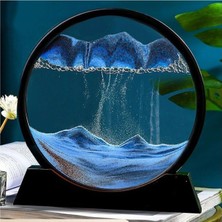 PremiumPort 3D Sanatsal Kum Saati, Rahatlatıcı ve Derin Deniz Temasıyla Hareketli Sanat