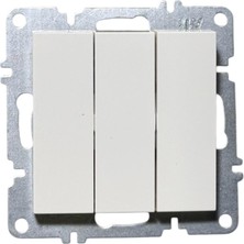 Ormey Beyaz Üçlü Anahtar