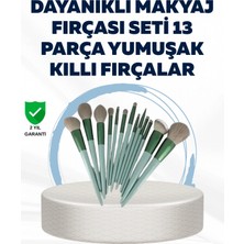 Pileli Store Pilelistore  Profesyonel Kullanıma Uygun 13 Parça Makyaj Fırçası Takımı Fiber Kıllı