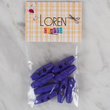 Durukar Loren Crafts Saks Mavi 8 Li Çoban Düğme - 105