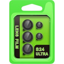 Beei Galaxy S24 Ultra Raze Metal Kamera Lens - Siyah