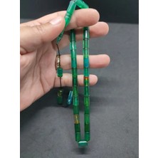 İskeçe Tesbih Uğur Şener Usta Eseri̇ 0.6 Şeffaf Deli̇m Çi̇ft Kat Ci̇lalı Ok Gi̇bi̇ Sıkma Kehri̇bar