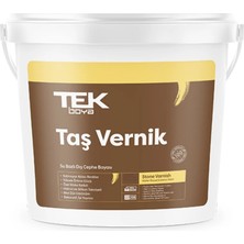 Tek Boya TEK Su Bazlı Tek Taş Vernik 0,75 Kg Parlak Yüzeyler için UV Koruma Özellikli