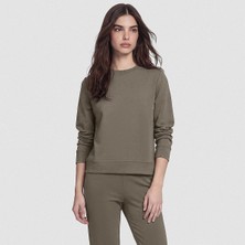 Qua Home Mario Kadın Sweatshirt Haki