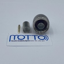 Motto Rg6 Kablo Için N Erkek Sıkmalı Konnektör