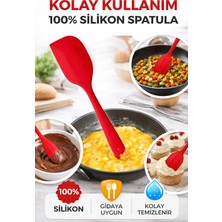 Evolis Kitchen Tekli Isıya Dayanıklı Yanmaz Yapışmaz Silikon Oval Spatula