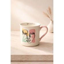 Yzhome Acar Porselen Lüks Kahve Meşrubat Çay Bardağı Bardak Kupa 220ML