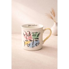 Yzhome Acar Porselen Lüks Kahve Meşrubat Çay Bardağı Bardak Kupa 220ML
