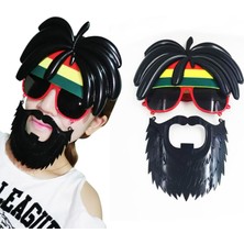 Ttt Rasta Peruklu Bob Marley Parti Gözlüğü