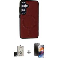 İlk El Grup Ieg™ Galaxy S24 Kılıf Zirve Işık Serisi - Siyah 3D Antistatik Mat Seramik Nano Ekran Koruyucu + Siyah Bilvis Titan Kamera Lens