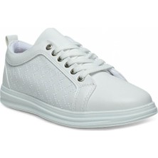 Garajmen Beyaz Yanları Dikiş Detay Erkek Sneaker Ayakkabı