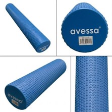 Avessa Afr Masajlı Uzun Foam Roller Mavi 90X15 cm
