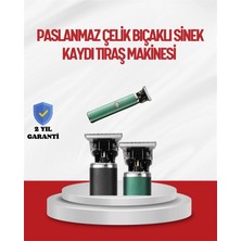 İlk El Grup Saç Sakal Ense Paslanmaz Çelik T-Bıçak Vücut Tıraş Makinesi