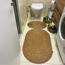 Masalımsı İlmekler Sepetli Banyo Paspası Takımı